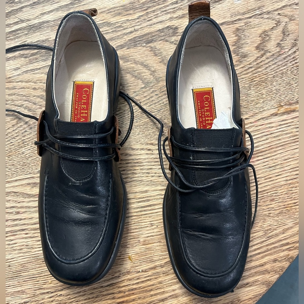 Women’s Cole Haan Black Leather Oxfords Size 6.5